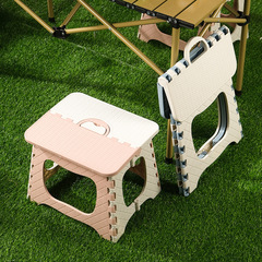 厚みのあるプラスチック製の屋外折りたたみスツール、ポータブル家庭用小さなベンチ、マザキャンプスツール、子供用屋外小さなスツール