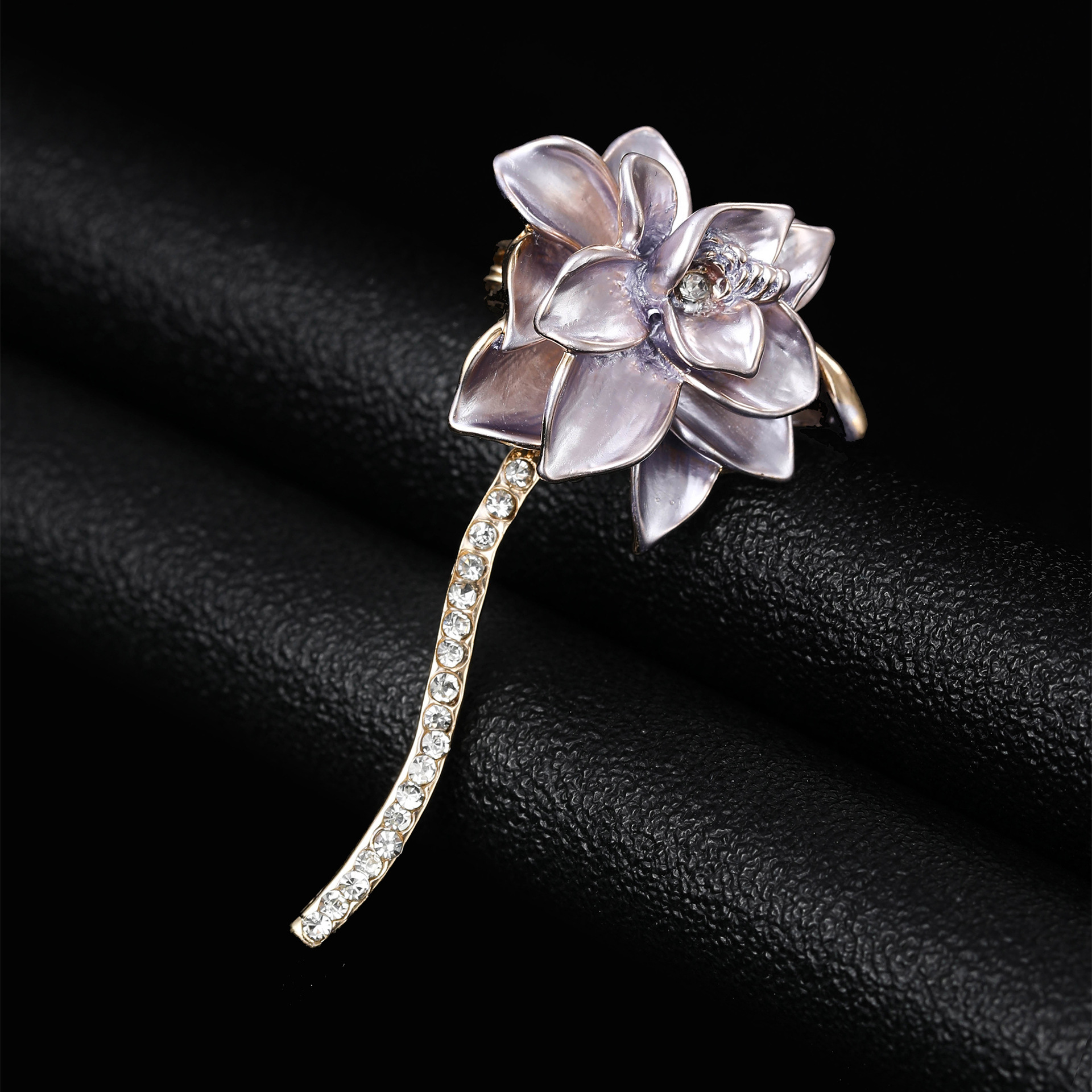 16g Weight Brooches Classification Holiday Occasion Alloy Material Flower Pattern Women's Gender Enamel Design Pin Flower Alloy Enamel Women's Brooches 11