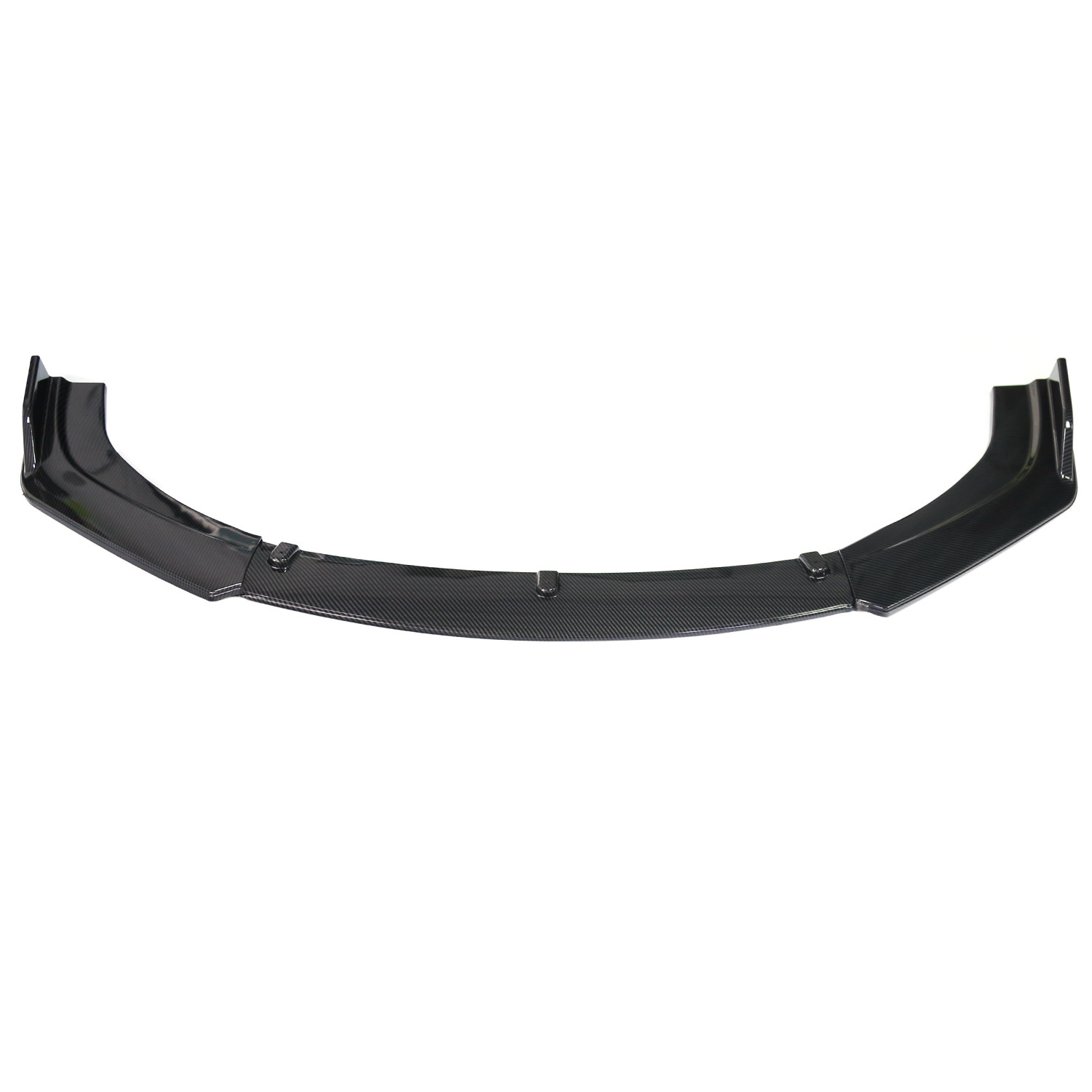Universal Car Front Spoiler Three-Section Front Lip Front Chin Front Bumper Carbon Fiber Pattern Large and Small Surround Spoiler Modification