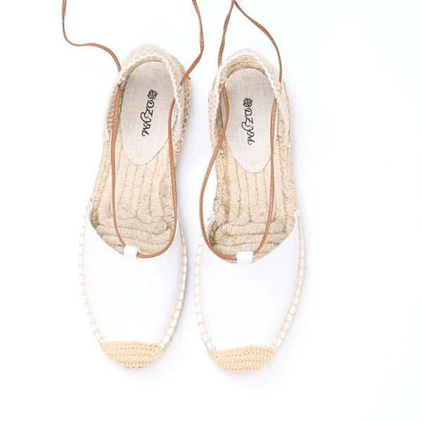 White sandals