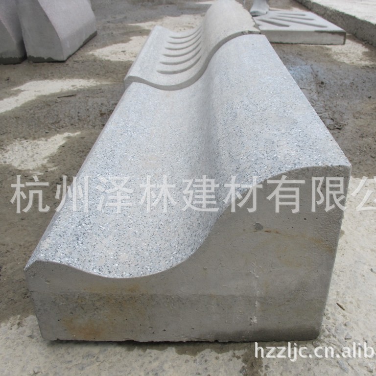 PC路牙仿花岗岩G654弧形落水防撞侧石平石预制沟通耐候性强