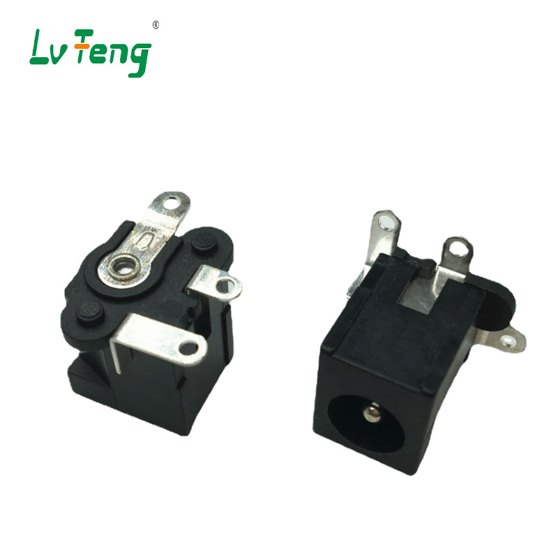 立式贴片大电流母接口DC-105绿丰电源插座DC充电座JACK可过回流焊