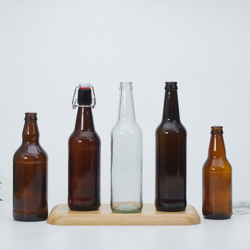 优惠厂家直供330ml棕色啤酒瓶空瓶精酿酒咖啡瓶冰酒瓶500ml玻璃瓶