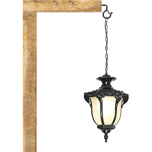 Flower basket hook screw wall ceiling Q-shaped hook with safety buckle outdoor light 2-word sheep eye hook 5-shaped curved hook