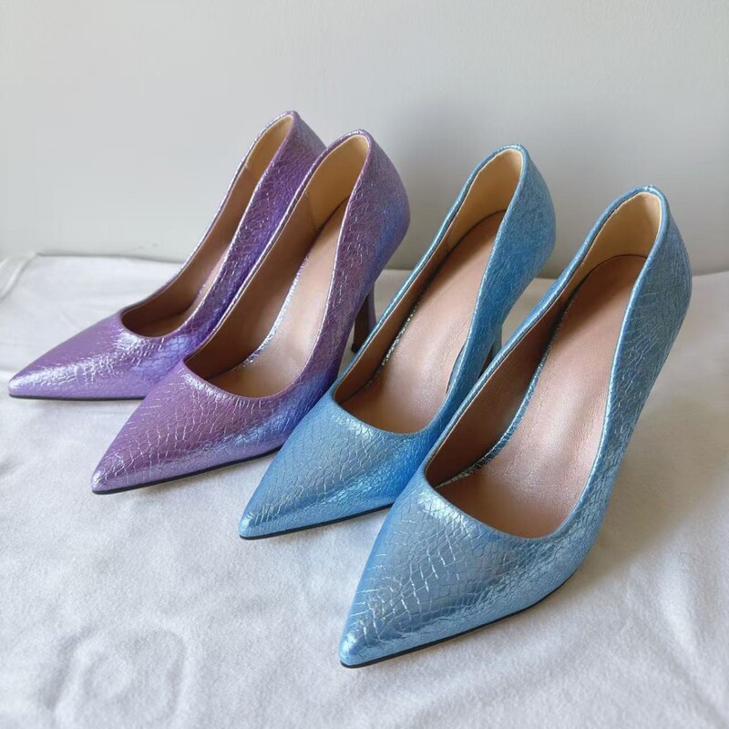 New Snake-Print Solid Color High Heels with Pointed Toe, Shallow Mouth, Thin Heels, Versatile, Sexy, Stylish, Comfortable, Niche Women's Shoes New Snake-Print Solid Color High Heels with Pointed Toe, Shallow Mouth, Thin Heels, Versatile, Sexy, Stylish, Comfortable, Niche Women's Shoes