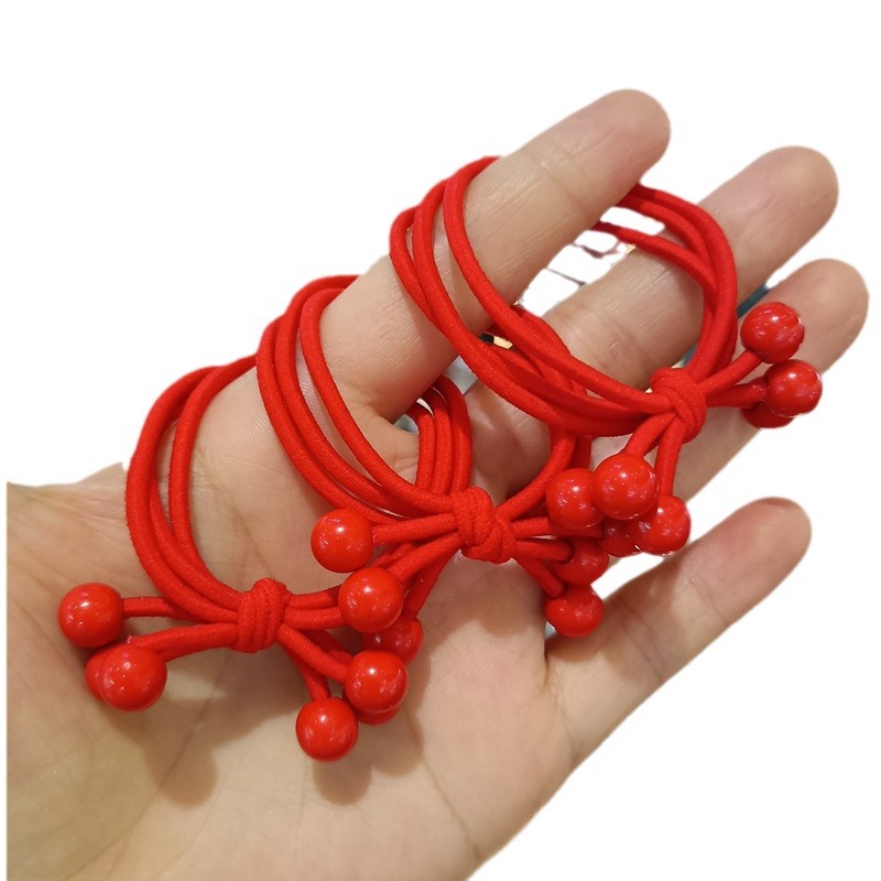 Festive red hair rope