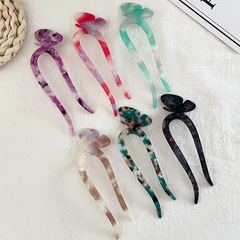 Butterfly acetic acid hairpin U-shaped ball hairpin antique style versatile plastic hairpin hair accessories hairpin wholesale