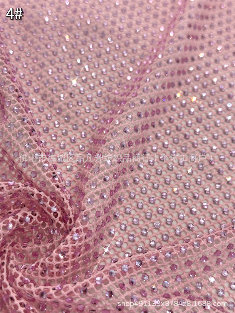 Fabricante nuevo suministro spot de alta densidad 10 imitación de intervalo de perforación de perforación caliente tela vestido tela de moda