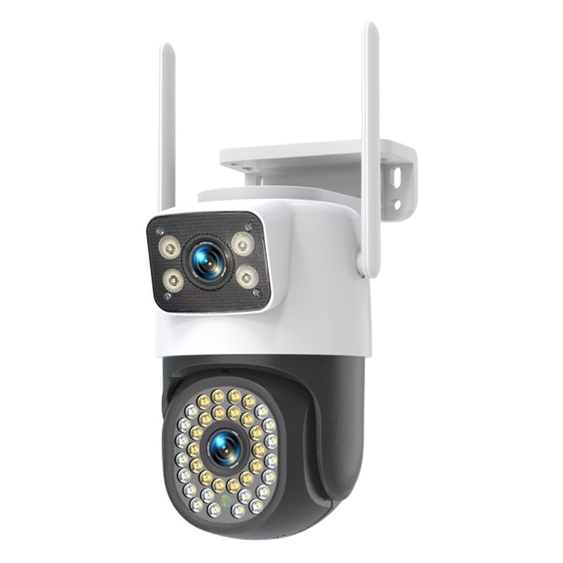 Cámara de Vigilancia Inalámbrica a Batería ABS WiFi HD con Visión Nocturna para Interiores y Exteriores