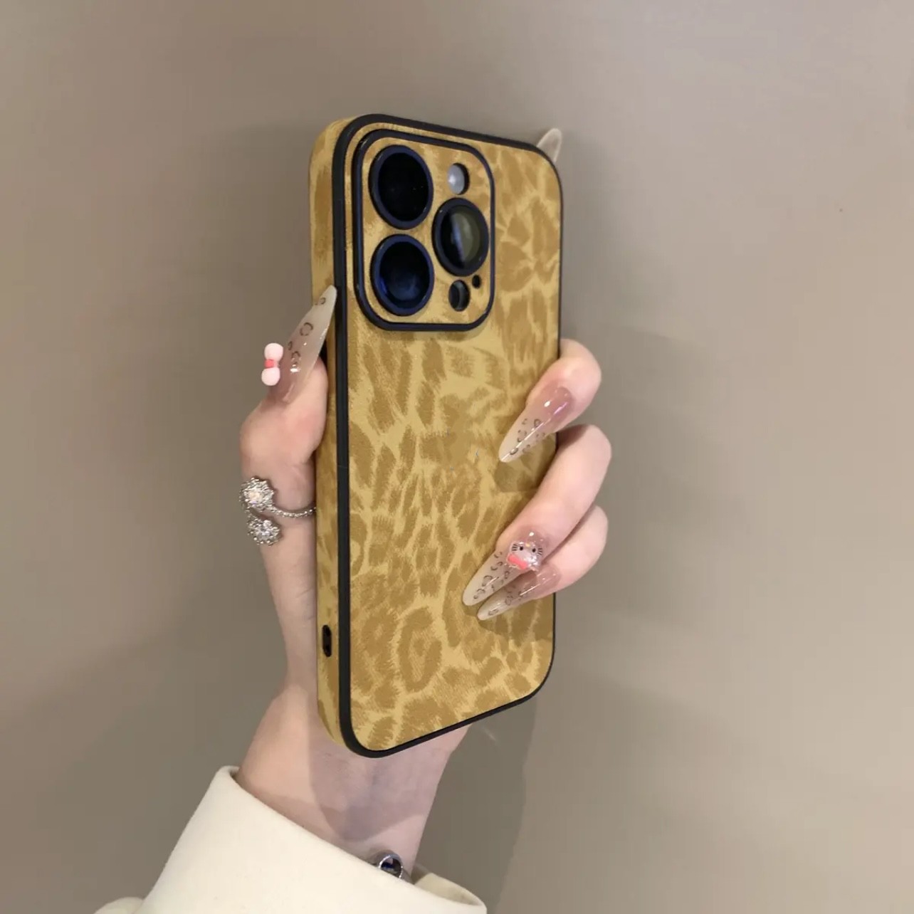 Estudo de leopardo para iPhone17 protector 15promax Apple 15 con película de lente transfronteriza