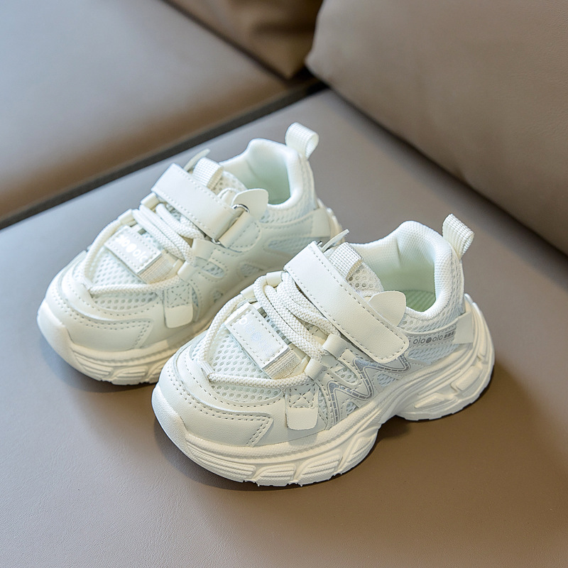 2026 primavera nuevo zapato deportivo infantil doble red transpirable correr ligero versátil zapatos casuales cómodos zapatos para niños y niñas