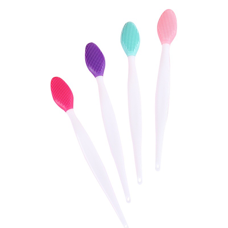 Cepillo de lavado nasal cepillo de espinillas cepillo de limpieza facial de doble cara TPE herramienta de belleza exfoliante de limpieza de espinillas multifuncional