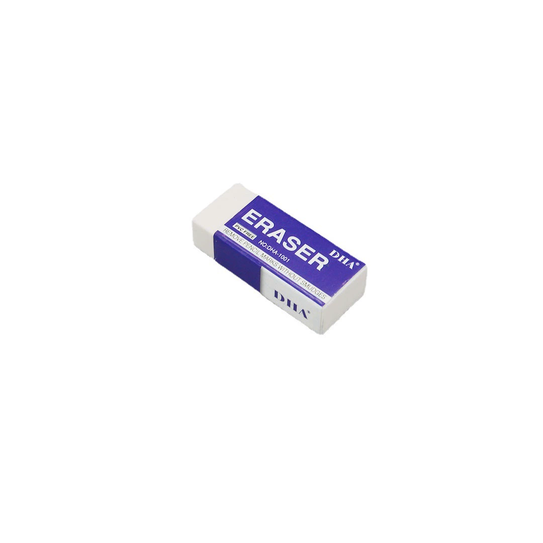 Eraser, teaching stationery for students for office, white set