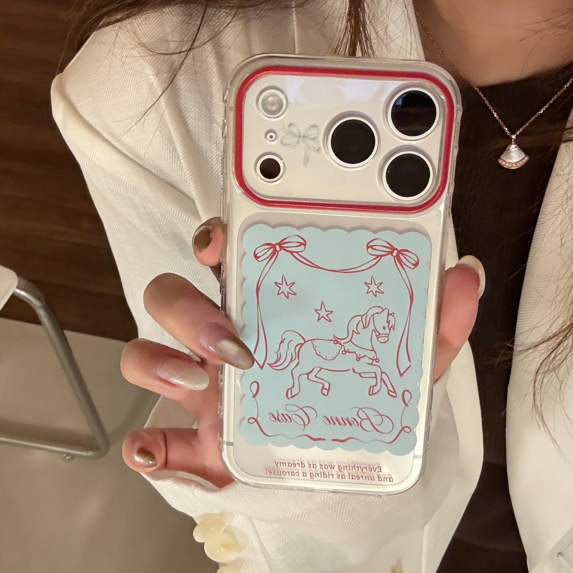 Transparent Cartoon Protective Phone Case For Iphone Series_voghion.com