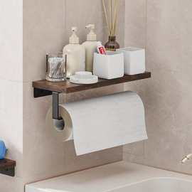 木制壁挂纸巾架卫浴置物架厕纸架卷纸架多肉盆栽置物架工具收纳架
