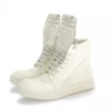 Inverted triangle white thin shoelaces