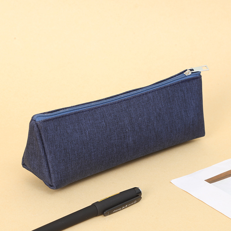 Fábrica al por mayor LOGO estudiante caja de papelería bolsa de papelería de gran capacidad multifuncional lienzo bolsas de lápiz sin envío