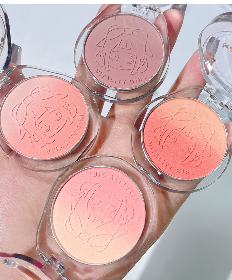 Glam Solid Color Plastic Blusher display picture 1