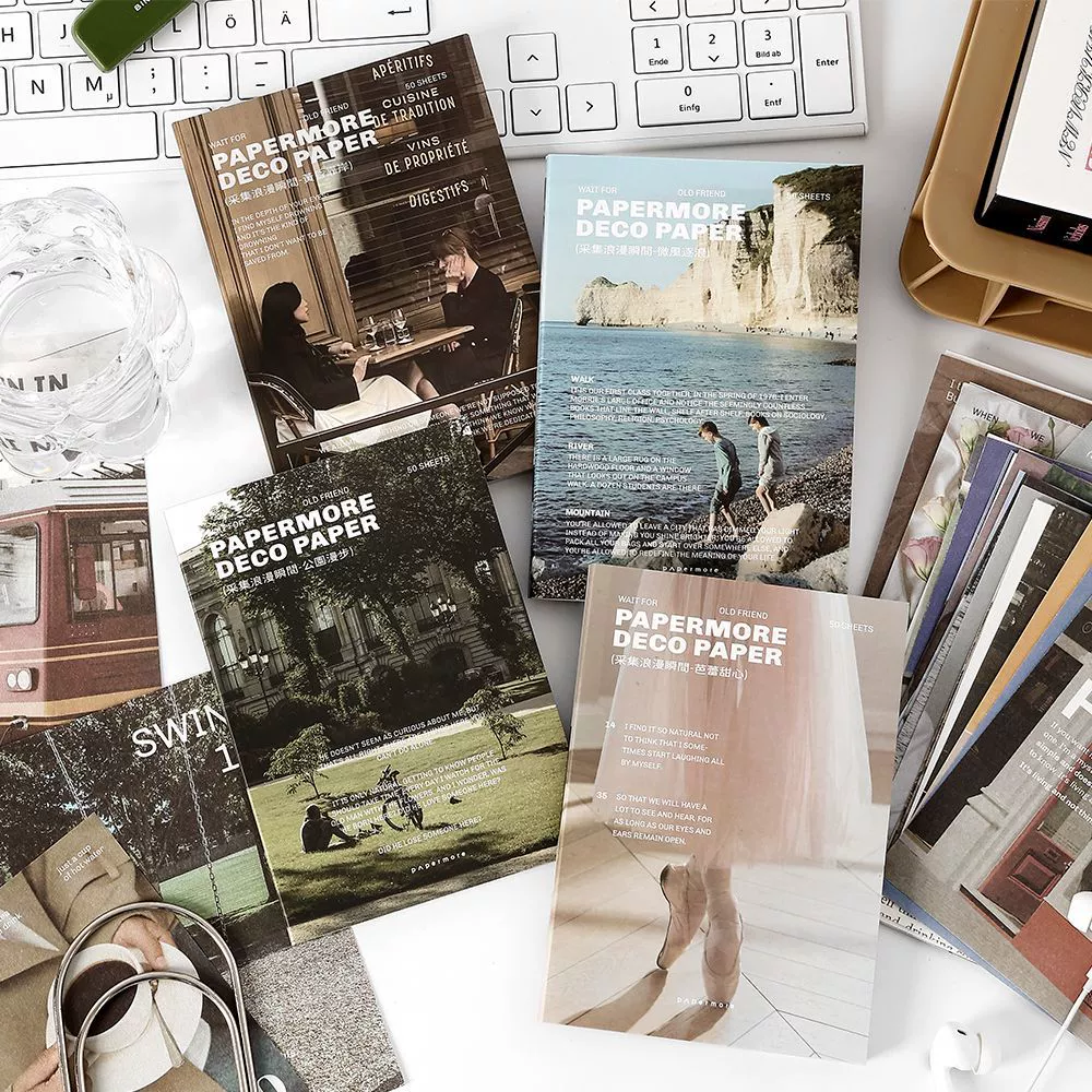 PaperMore Материал эта коллекция романтическая моментальная серия справочник декоративный материал для коллажа, подложка для альбома