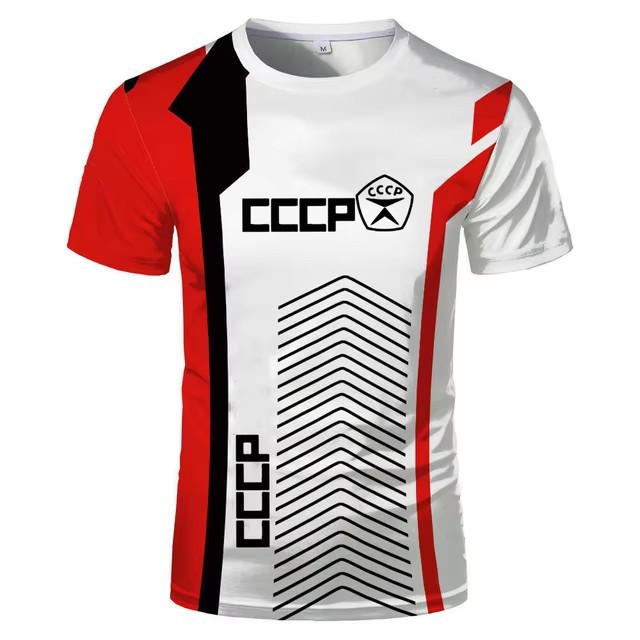Spot Sports Spot suelta cuello redondo manga corta transpirable camiseta de hombre piel de camarón transfronterizo venta caliente impresión digital 3D