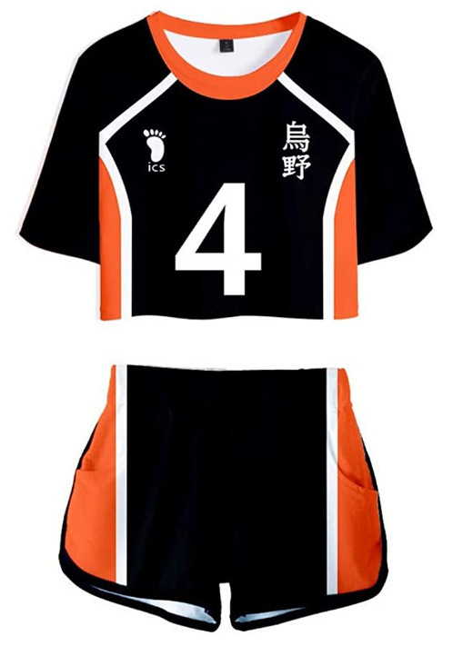Umbigo Karasuno Preto nº 4 / XS