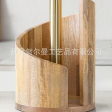 木质桌面纸巾架家用办公收纳卷纸客厅卧室装饰摆件收纳盒