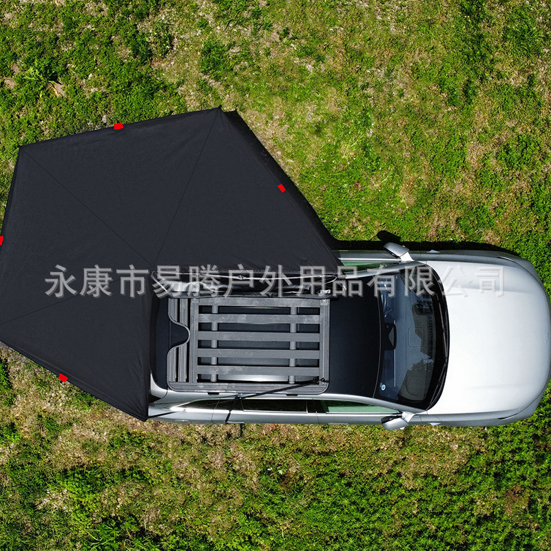 270-Degree Rotating Canopy for Car Side, Outdoor Camping Rainproof and Sunproof Side Tent, Self-Driving Car Tail Tent