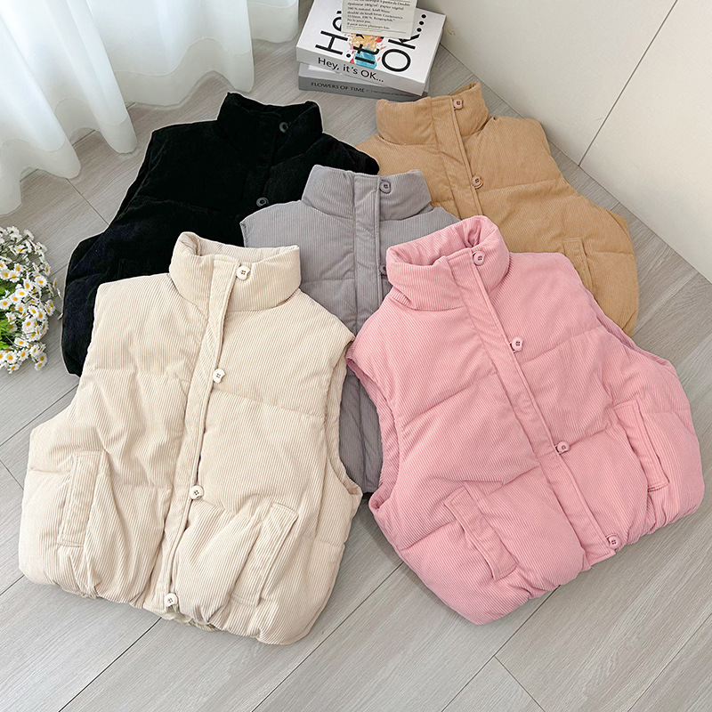 Chaleco de cordillera para mujeres otoño y invierno de 2025 nuevo estilo coreano corto suelto chaleco de moda de moda de abrazadera de caballo