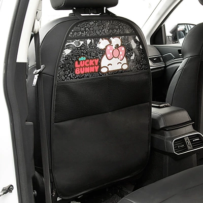Car Back Seat Anti-Kick Pad, Chair back anti-kick pad - bunny