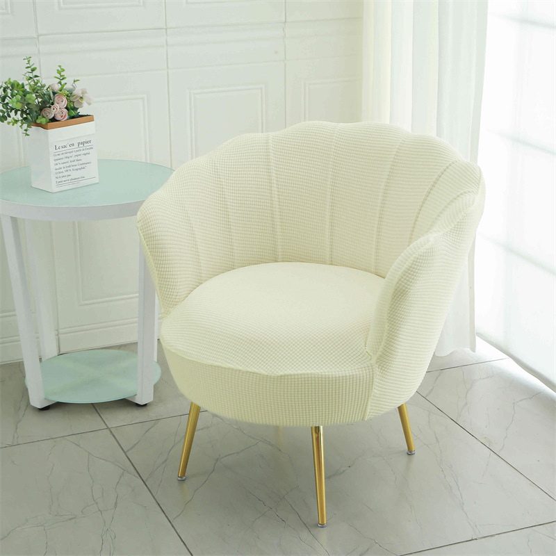 Cubierta de silla de pétalo nuevo jacquard elástico Four Seasons Universal maquillaje silla palillos cubierta arco anti-gato cero