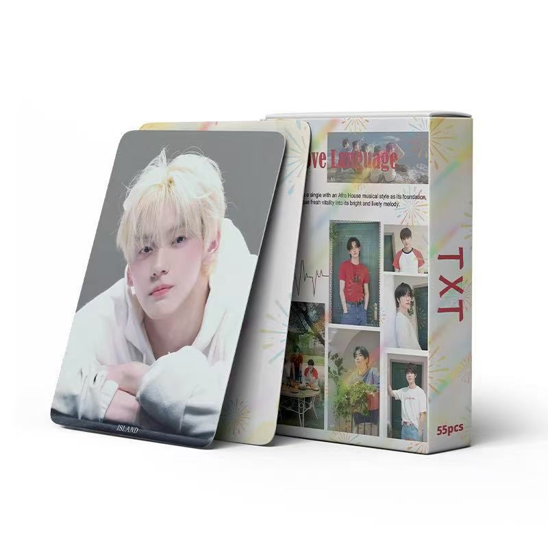 Cadena total, una gran cantidad de stock, 55 hojas de tinta BT SK IVE ATEEZ KPOP, estrellas coreanas alrededor de LOMO