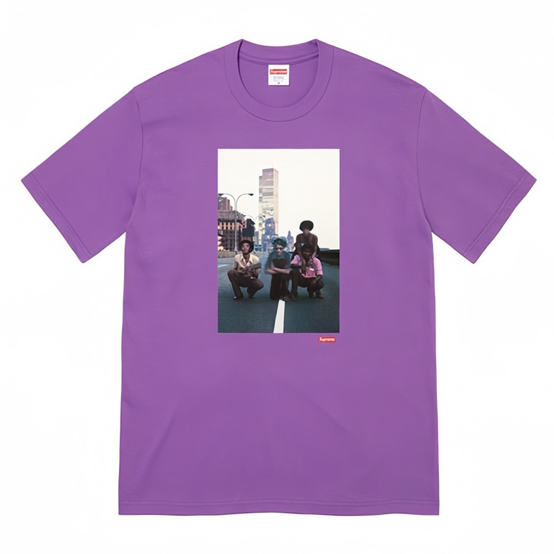 Supreme T-shirt Photo Print Purple