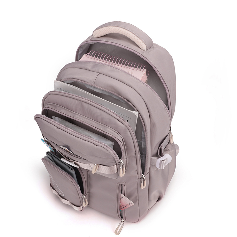 Nueva mochila escolar de la escuela secundaria, mochila para niñas de gran capacidad, impermeable y resistente a la suciedad, mochila ligera y de alto valor para estudiantes de secundaria del campus