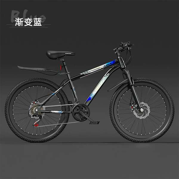 Explorer [Black and Blue] Shock Absorbing Disc Brake Spoke Wheel