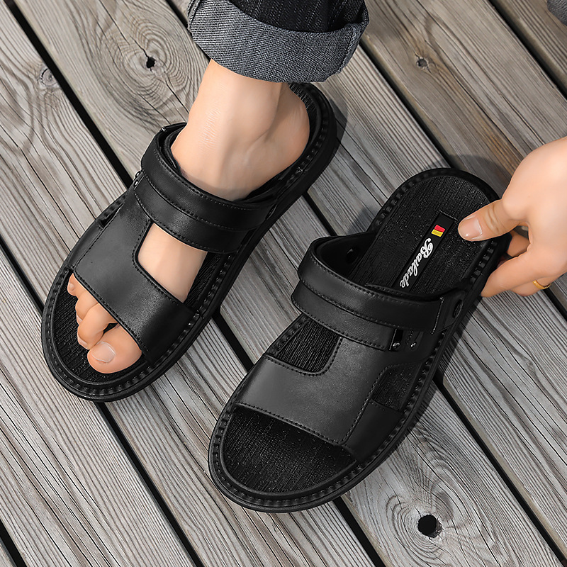 Zapatillas de playa al aire libre vietnamitas para hombres con zapatillas de suela suave de verano antideslizantes para conducir.