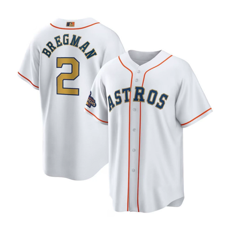 Его Astros Houston Astros кросс-бордер джерси 2#Брегман 27#Алтуве вышитая бейсбольная джерси