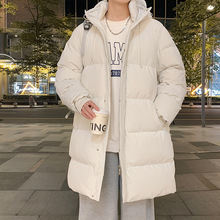 新款中长款棉衣男韩版休闲时尚保暖棉服石墨烯棉服青少年长款棉衣