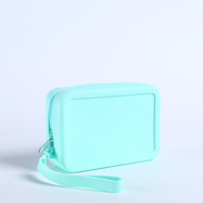 インターネットセレブシリコン収納小さな正方形バッグポータブルキードキュメント収納袋口紅化粧コイン小銭入れ