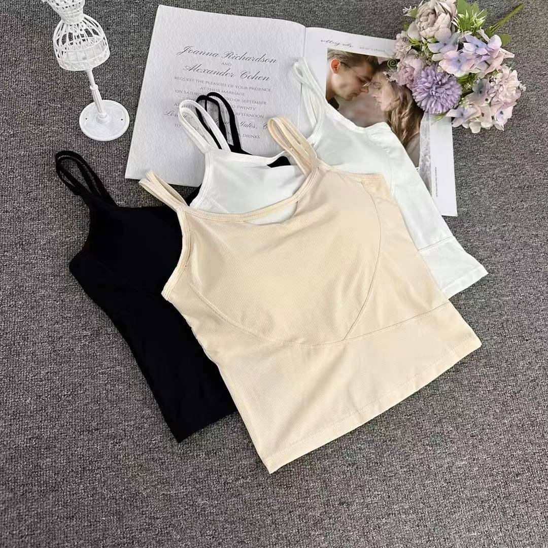 Nuevo algodón largo de alta calidad chaleco de mujer sin anillo de acero bra de yoga ropa interior deportiva mujer al por mayor