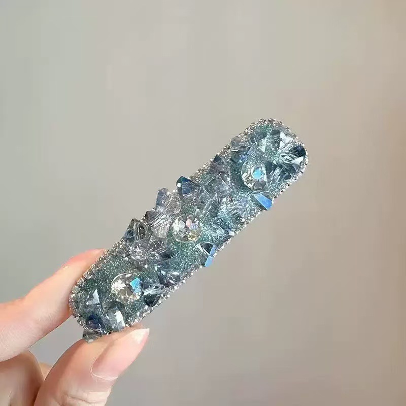 璀璨星河~黑曜石闪钻名族风铃铛流苏发夹女感甜美前额侧边夹包邮|undefined