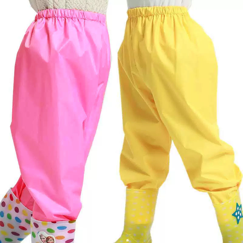 Children's Rain Pants Manufacturer Customizes Thickened Raincoats for Kindergarten and Primary School Students, Waterproof and Convenient Half-Body Rain Gear