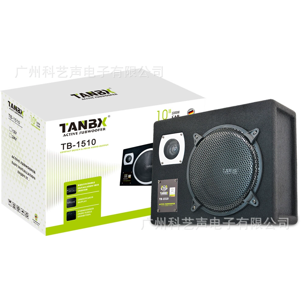 Автомобильный сабвуфер, ультратонкий сабвуфер, модифицированный мощный динамик 6/8/10 дюймов, автомобильная аудиосистема TB-1510