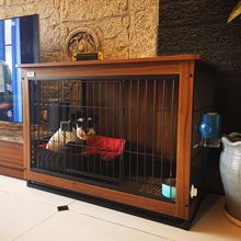 小型木质隔离泰中型家用笼犬宠物迪围栏带室内狗犬柴猫兔厕所笼子