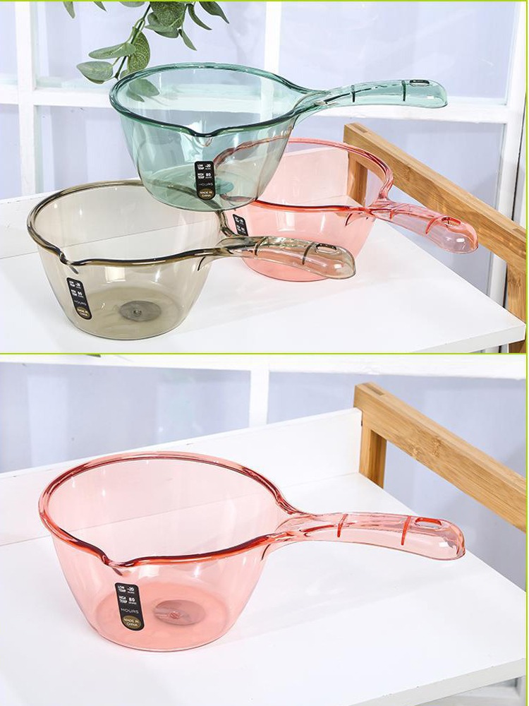 Cuchara de agua de cocina hogar mango largo plástico cuchara de agua creativa y profunda cuchara de agua flotador cuchara de champú