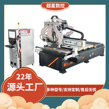 厨柜门雕刻机板式家具下料全自动直排换刀热卖重型纵横锯片开料机