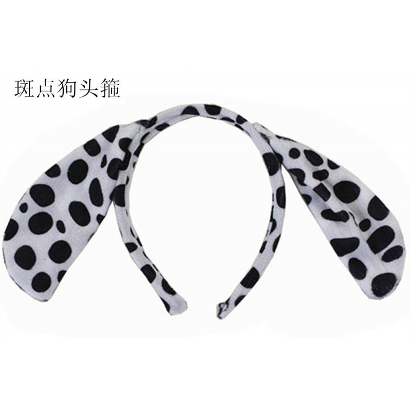 1 6 1 espectáculo de dibujos animados animales cabeza de peluche tocado cabello gato vaca tigre oveja orejas de conejo