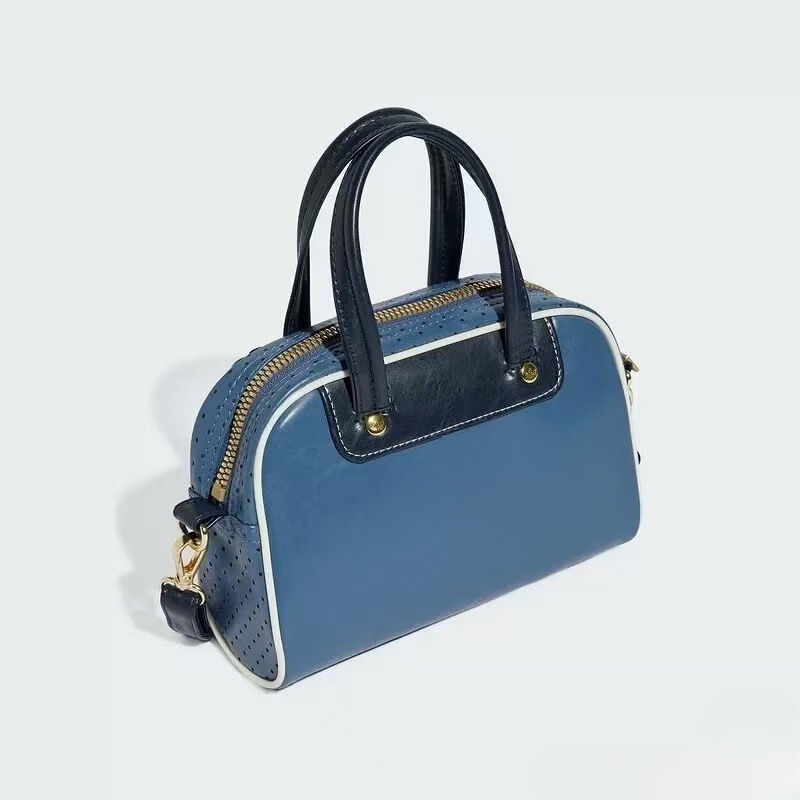 Adidas Clover 2025 Summer New Ac Mini Bowling Bag Pu Jelly Bag Shoulder Crossbody Handbag