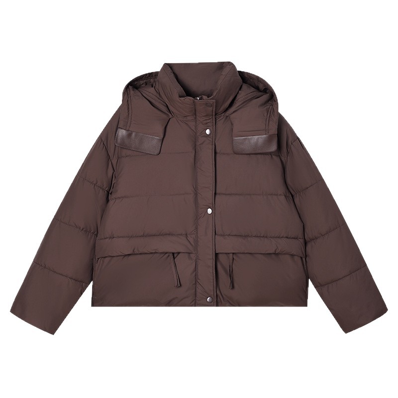 Productos europeos cortos de pluma de algodón mujer 2025 nuevo invierno explosivo engrosado de alta gama chaqueta de algodón extranjero chaqueta de moda