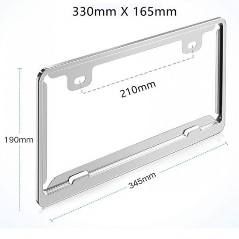 Cross-border Japanese special car stainless steel license plate frame car anti-theft license plate holder license plate anti-tamper protection frame direct supply