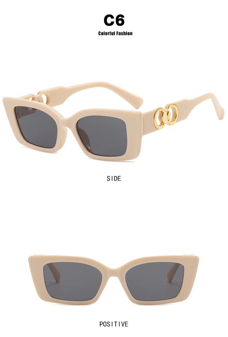 Simple Style Leopard Ac UV400 Protection Square Full Frame Women's Sunglasses display picture 4